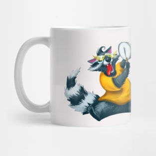 Raccoon playing Tamborim Mug